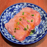 Aged tongue sashimi