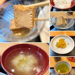 Hasumi - 定食のお食事セット 厚揚げの煮物と味噌汁のだし割が良い
