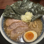 Tsukemen Akiyama - 肉醤油ラーメン中