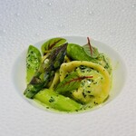 フィエルテ - ズワイガニのカネロニ サフラン アスパラ