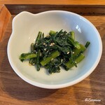 Hachiman Shokudou Korekoujitsu - 菊菜の胡麻和え