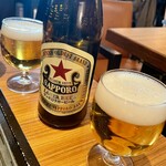 Ebisu Yakiniku Kintan - 赤星サッポロラガービール（中瓶）