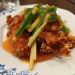 Bamiyan - 【日替わりランチ】からあげの甘酢あんかけランチ ¥659