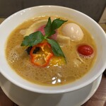 銀座 篝 - 鶏白湯醤油トリュフSoba(味玉トッピング)