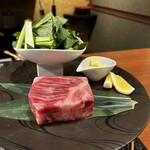 お宿ひがしやま 別邸 蜉蝣の月 - 米沢牛のシャトーブリアン