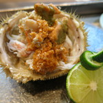 寿司栄 - 能登雌毛ガニ　酢橘