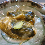 寿司栄 - 鮑肝醤油