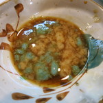 寿司栄 - 海老味噌醤油で