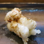 寿司栄 - 鬼海老炙り　握り