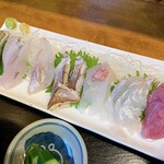 新兵衛 - 刺身7種