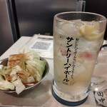 Kushikatsu Tanaka - 名物！チンチロリンハイボールってのがあって、サイコロ降ったら普通のがメガジョッキハイボールになりました！量も料金も倍(笑)