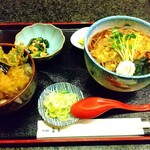 Sobadokoro Tominaga - たぬきそばと天丼