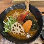 札幌スープカレー絲 - 揚げブロッコリーが美味しかった！