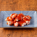 Korean spicy juicy skirt steak (pork)/Korean spicy liver/Korean spicy meat Nankotsu each