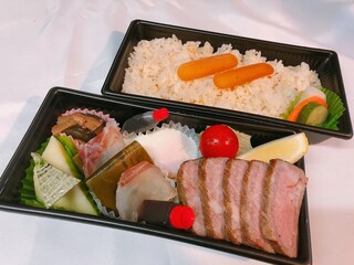 Hanafuku - 自家製カラスミご飯と宮崎牛ステーキ2484円
