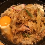 小諸そば - かき揚げ玉子そば(510円)