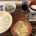 Sukiya - 相方の「牛たまかけ朝食」♫