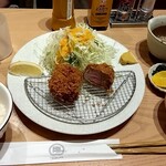 Tonkatsu Tsukiuma - 定食の全貌