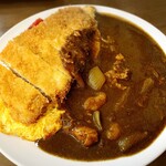 自由軒 - よくばりオムカツカレー