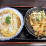 天かめ - 満腹カツ丼セット　790円
            桜エビかき揚げ　100円