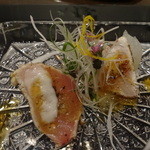 表参道うかい亭 - 寒ぶりのマリネ（アップ）