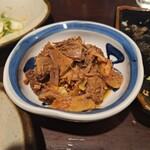 たん焼 忍 - たんの生姜煮、お酒も進みますがご飯にも合いますね