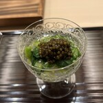 鮨 さえ喜 - 剣先イカとキャビア