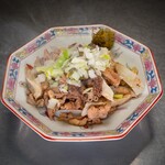 Shibuya Hanchika Sakaba - 3種の鶏ホルモン柚子胡椒炒め