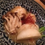 肴 大富 - 白子と蕪のバターソテー