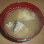第8八千代丸 - 後造り味噌汁（皮ハギとカサゴ）