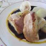 モナリザ - 宮崎県魚･川南港直送オオカニベのロースト ランド風 赤ワインソース