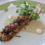 モナリザ - 蓮根とピーナッツのタルトレット