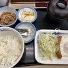 松屋 - ソーセージエッグ定食450円