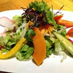카스타니에 카루이자와 로스토 치킨 - 고원 채소 샐러드 S