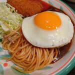 240457907 - サービスランチ（特盛）850円（ハンバーグ＆チーズインメンチカツ定食）