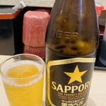 寿し道楽 - 先ずは瓶ビール\(//∇//)\