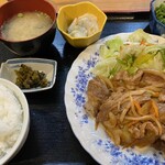 一福 - 焼肉定食＝960円