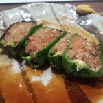 鳥茂 - ピーマンの肉詰め　こちらが発祥