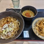 ゆで太郎 もつ次郎 - 朝そばセットとカレールウ