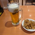 日高屋 - 生ビールとメンマ