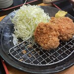 とんかつ 栄ちゃん - 3個中2個かとうのもの