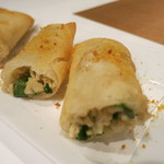 レンゲ - 26年2月①　芹と豆腐干糸の春巻