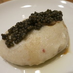 レンゲ - 26年2月①　蕎麦がきキャビアのせ　金華ハムスープ