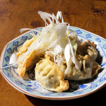 Fried dumplings with plenty of rose pork and Gyoza / Dumpling from Ibaraki Prefecture