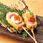 [Rare part] Rare cutlet skewer of tuna Haramo