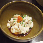 藤吉 - 国産たらを喰べる会(5000円)の白子ポン酢