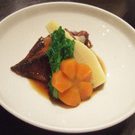 藤吉 - 国産たらを喰べる会(5000円)のやりいかの桜煮