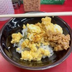 王道家直系 IEKEI TOKYO - 半卵まぶし(120円)＋無限ニンニク