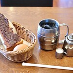 カフェ ヨシノ - アイスコーヒー＋モーニング小倉トースト