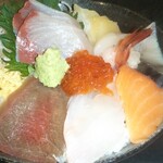 Oshokujidokoro Tashichi - 海鮮丼アップ。